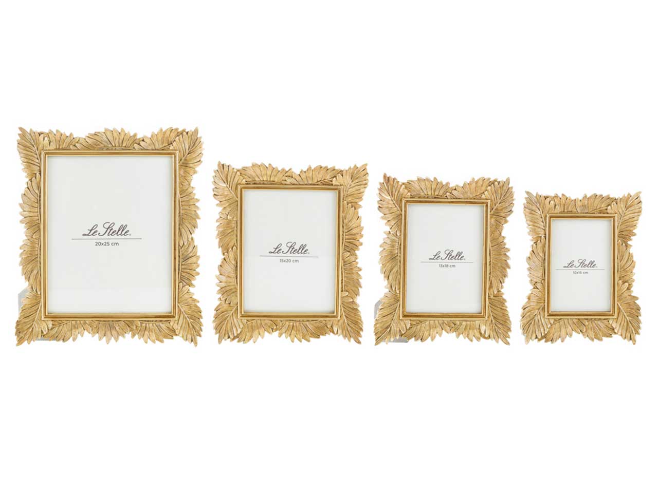 Portafoto in resina decoro foglia oro misura interna 13x18 e misura esterna 21,5x26cm