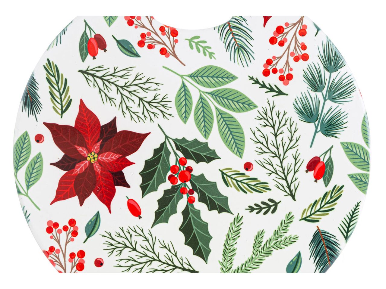 Poggia pentola in ceramica bianco natale misura 20x21cm
