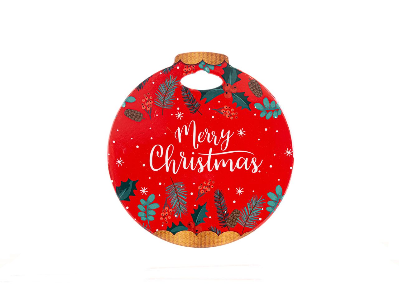 Poggia pentola in ceramica merry christmas misura 20x21cm