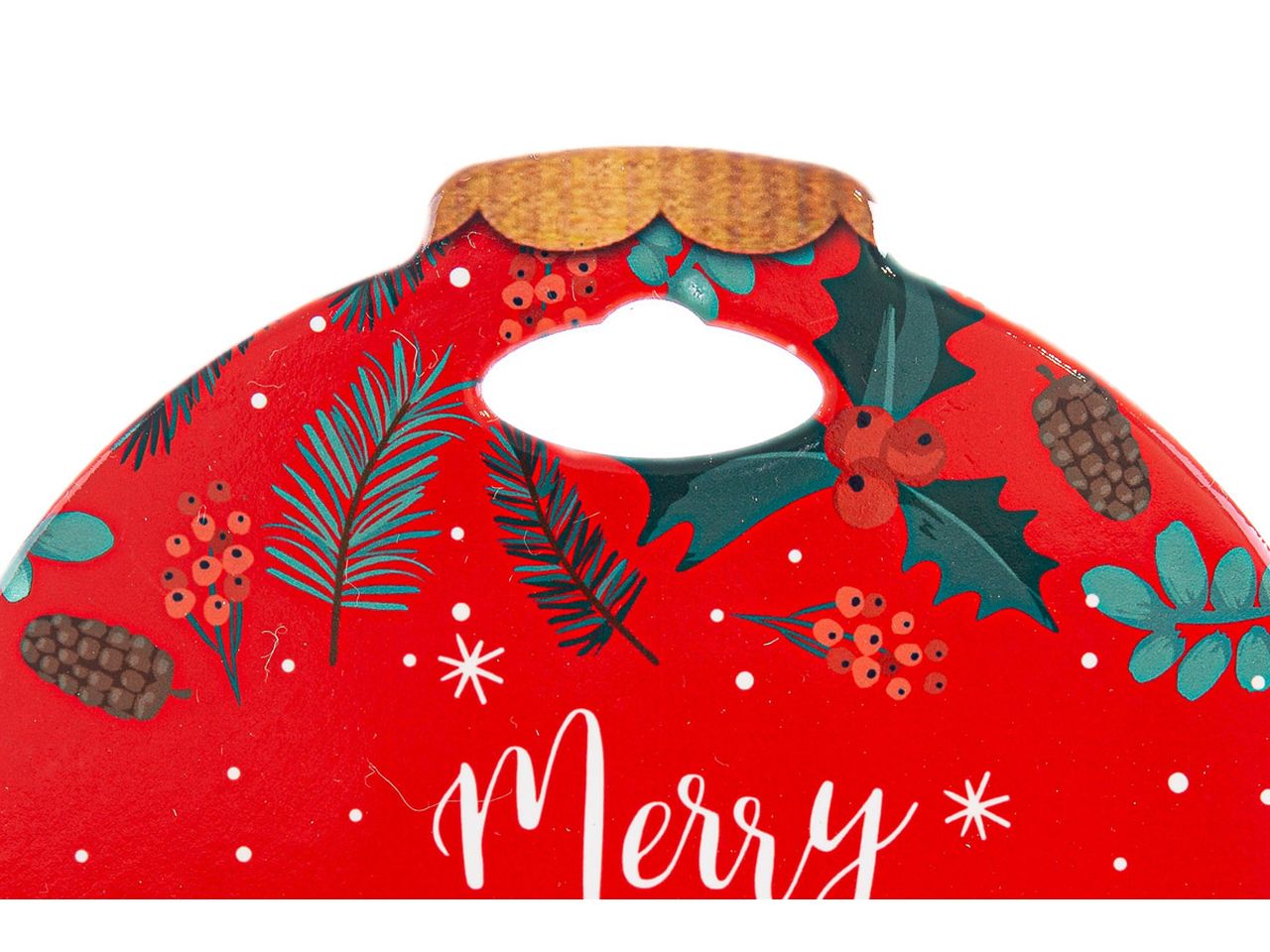 Poggia pentola in ceramica merry christmas misura 20x21cm