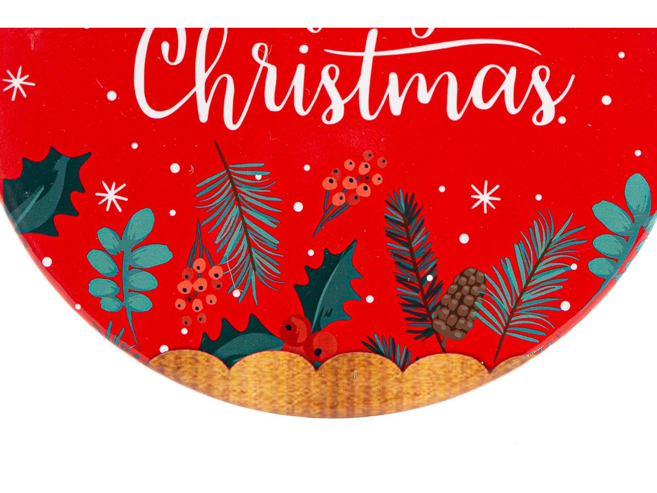 Poggia pentola in ceramica merry christmas misura 20x21cm