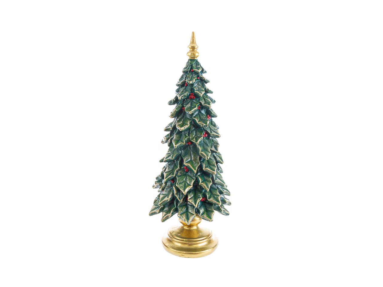 Albero natalizio in resina colore 12.5x12.5xh.32cm