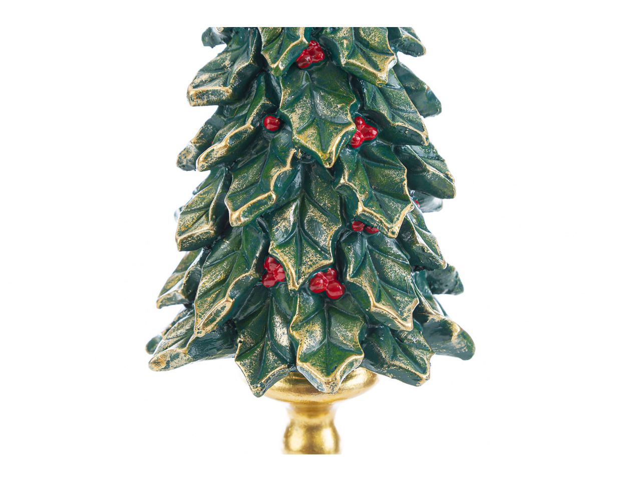 Albero natalizio in resina colore 12.5x12.5xh.32cm