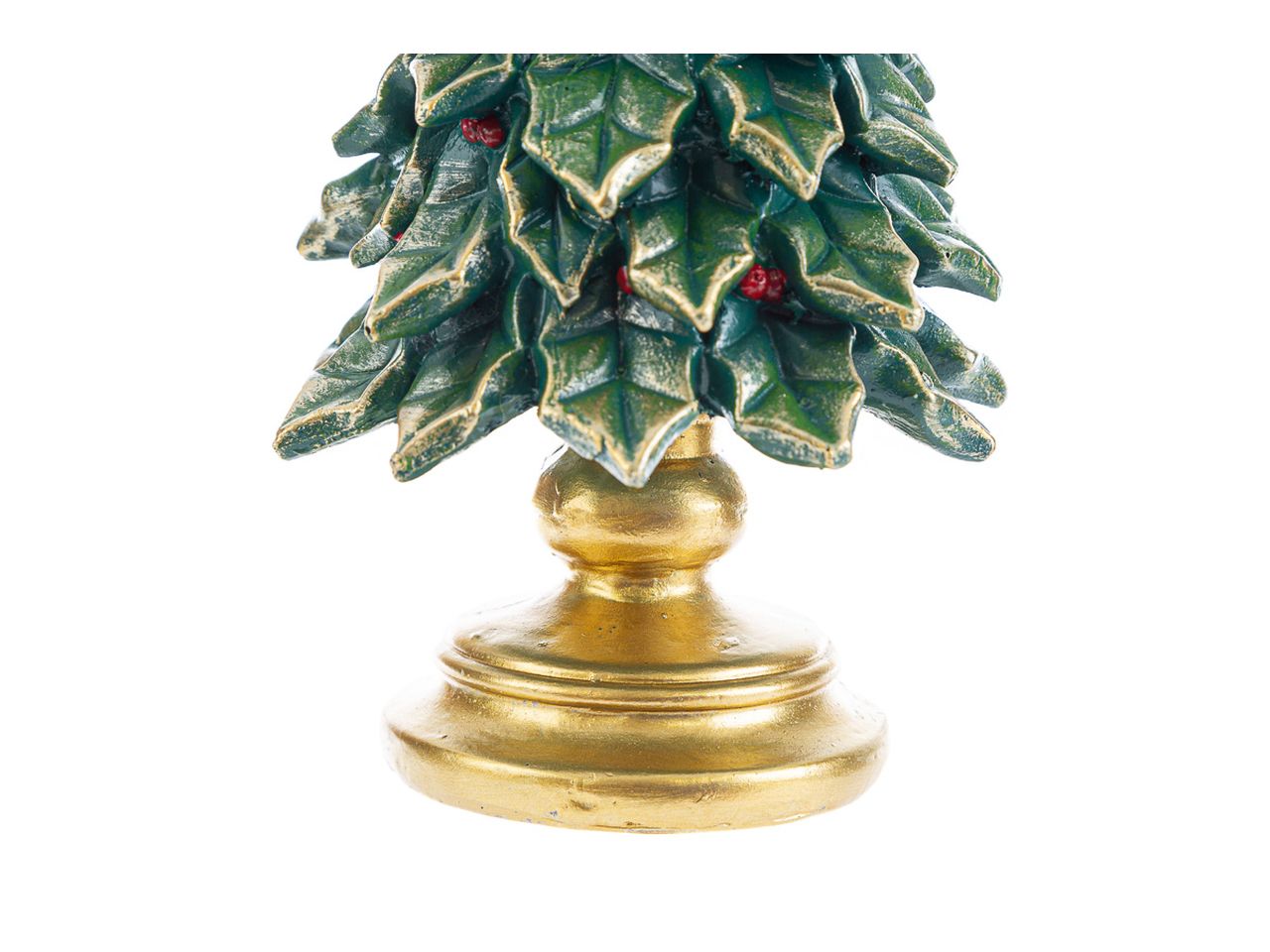 Albero natalizio in resina colore 12.5x12.5xh.32cm