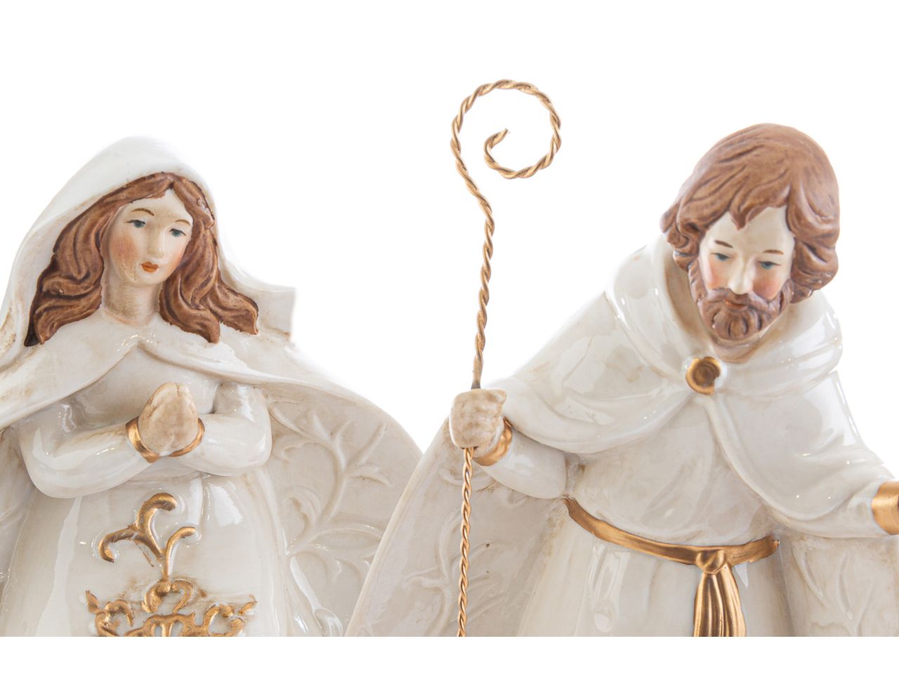 Nativita' in porcellana misura h.19,5cm - la confezione comprende 8 soggetti