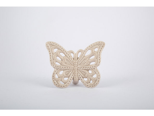 Farfalla porcellana beige 8x10cm51099