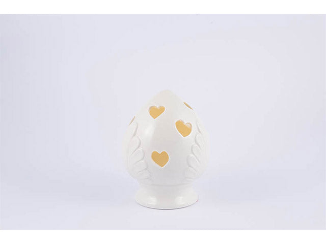 Pomo bianco c/led 11x15cm 51109