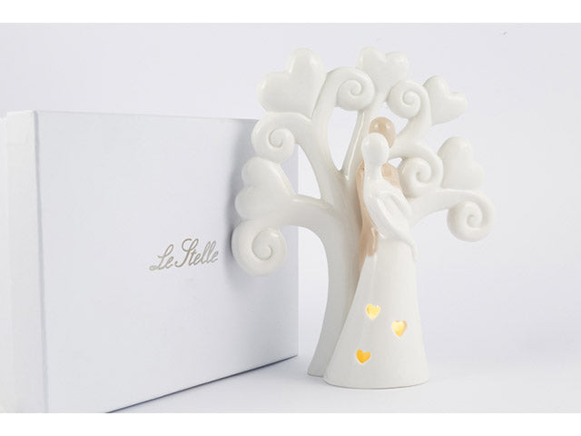 albero sposi c/led 8.5x17x20cm 51121