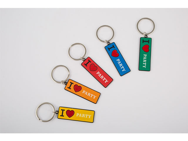 p/chiavi i love party 6.5x2.5cm 51539
