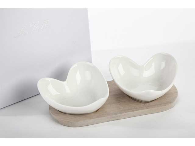 ciotole cuore 2pz 21x11xh.4,5cm 52010