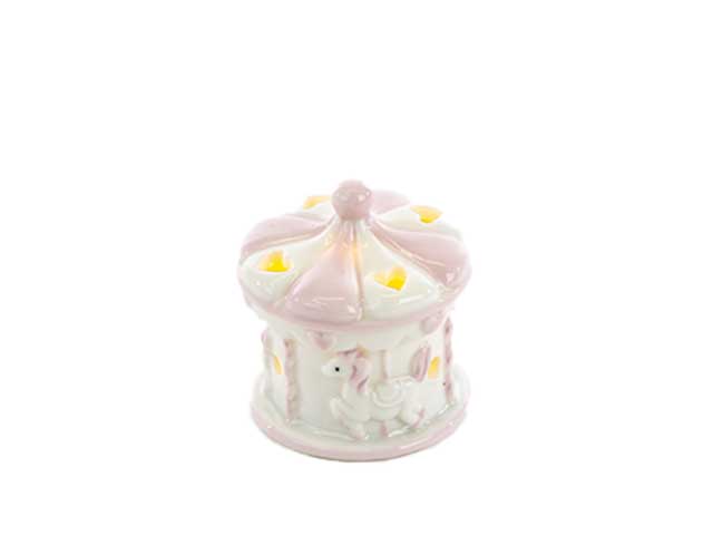 Giostrina led rosa 6xh.6,5cm 52344