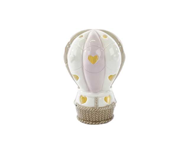 mongolfiera led rosa 6,5xh.11cm 52348