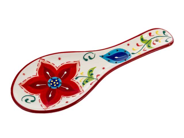 poggiamestolo dec.fiori 26x10cm 52689
