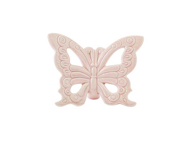 Farfalla porcellana 7,5x4x6cm rosa 53150