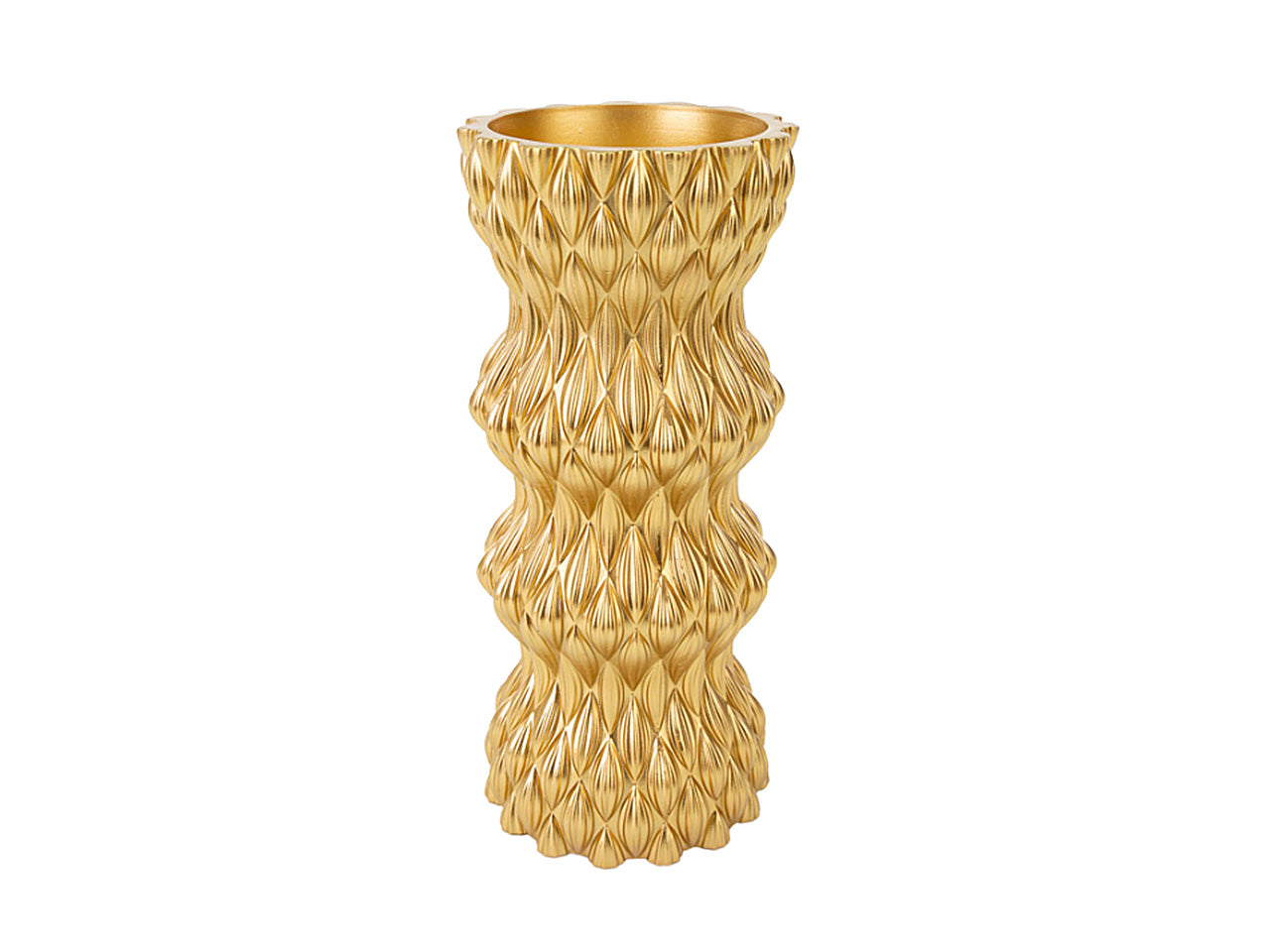 Vaso resina oro 12xh.27 cm 54184
