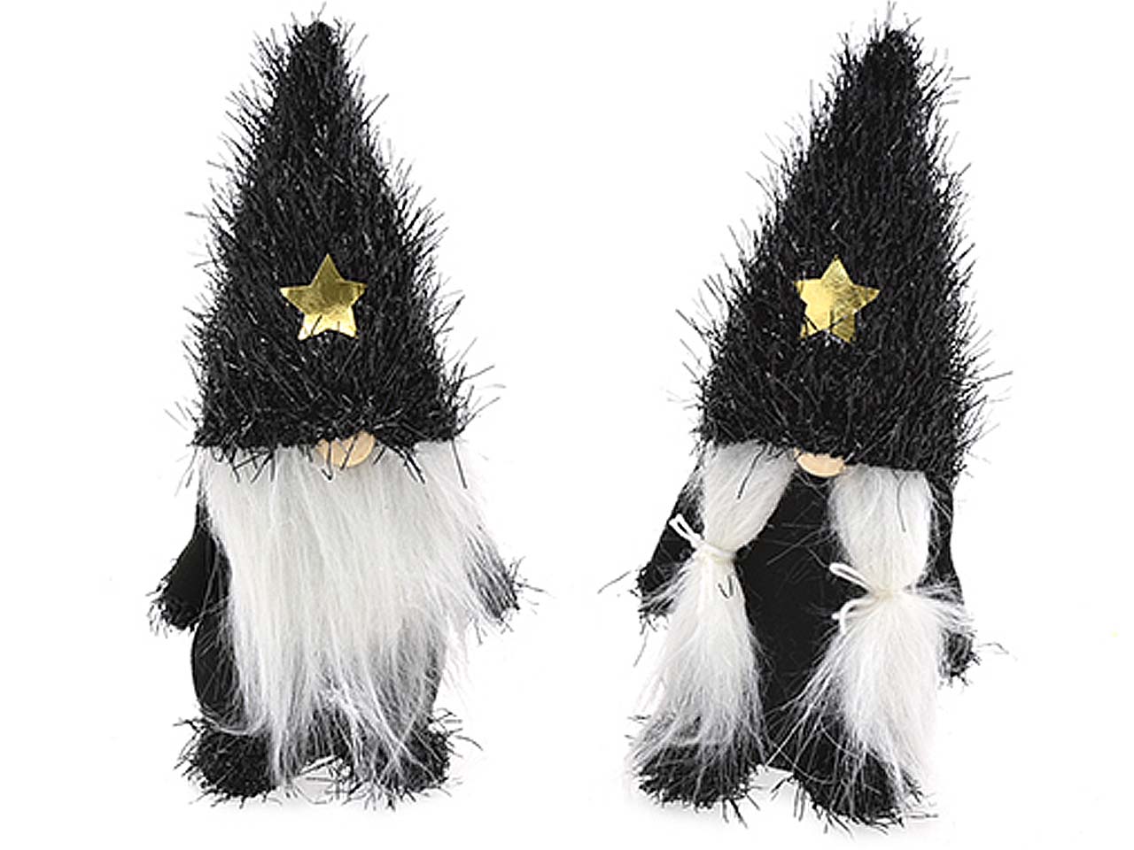 gnomo nero c/stella 20cm  6137431