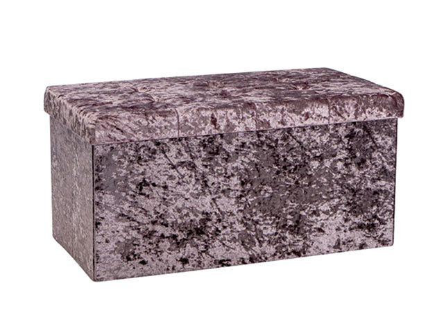 Panca velluto 76x38x38 rosa ant.6434045