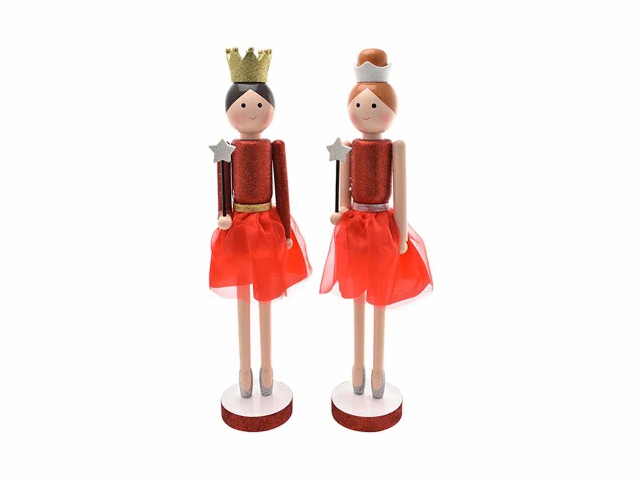 Schiaccianoci bambolina 55cm rossa 6107230