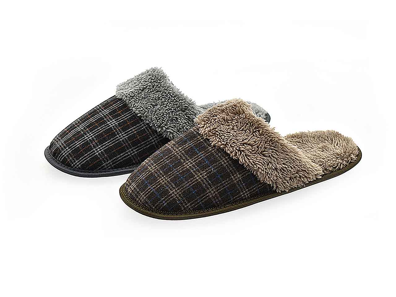 Pantofola uomo 39-45 c/pellic.6446006