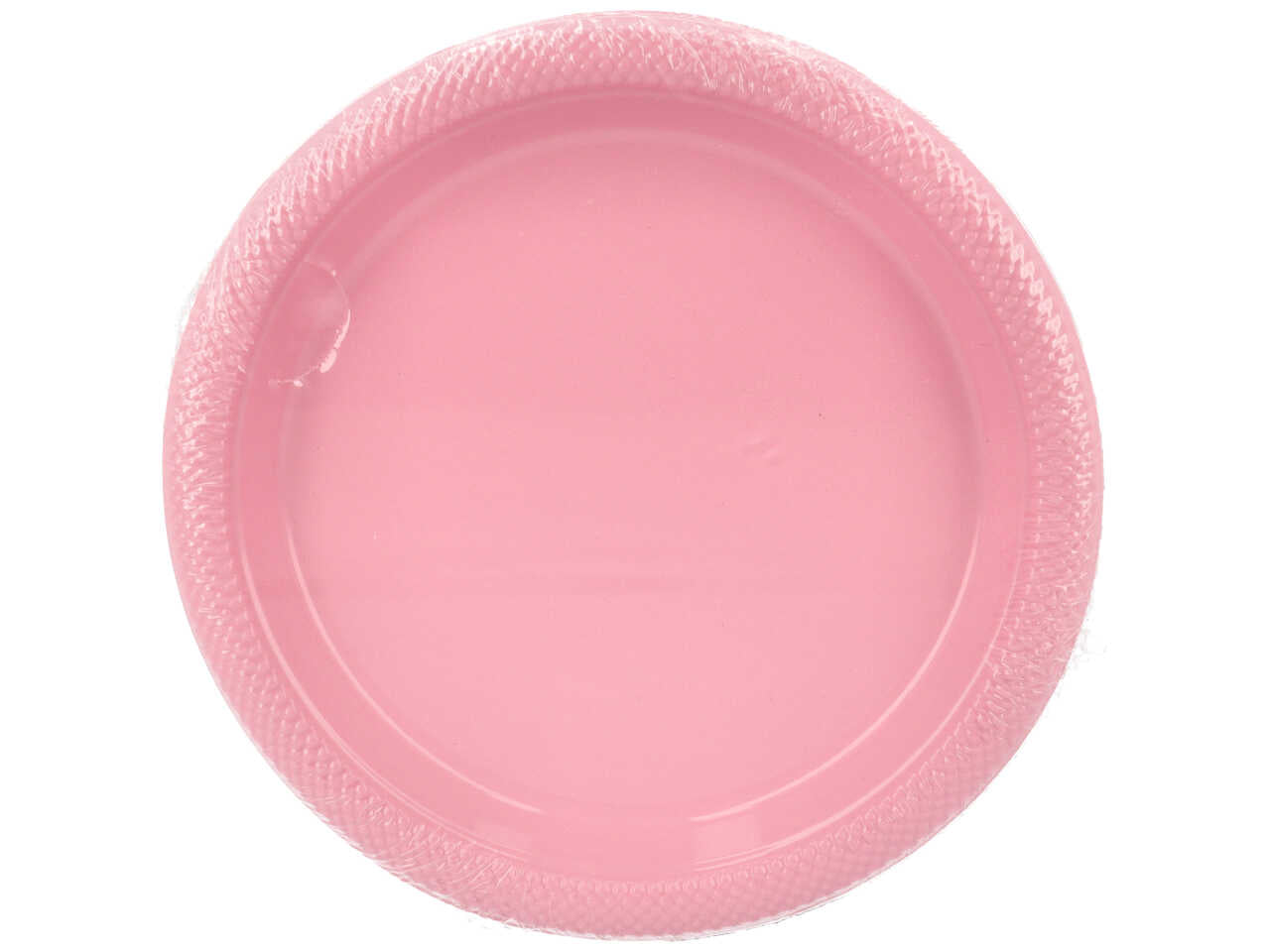 Piatto piano 17,7 cm. rosa 10 pezzi