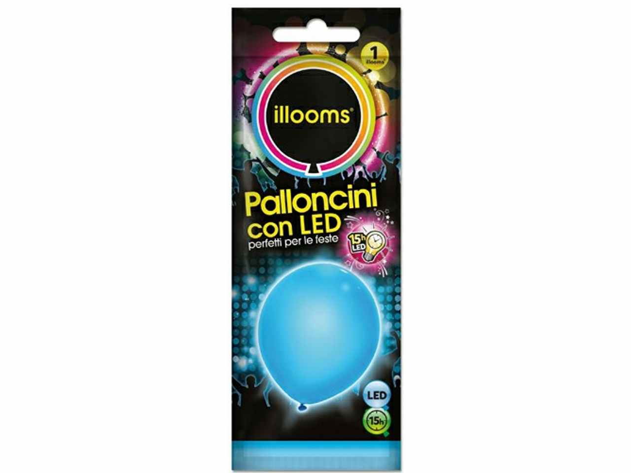Pallone led azzurro ill001