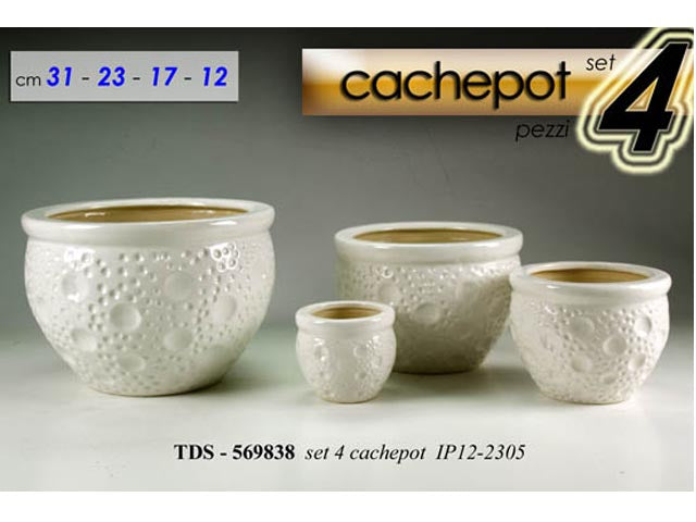 cachepot bianco 4pz  569838