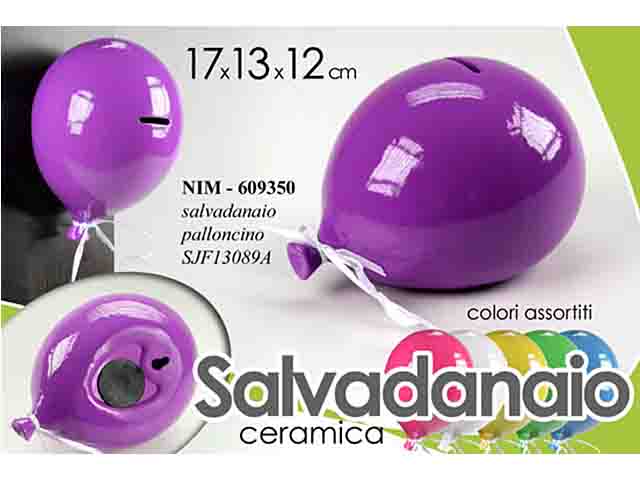 Salvadanaio palloncino 17x13x12 609350