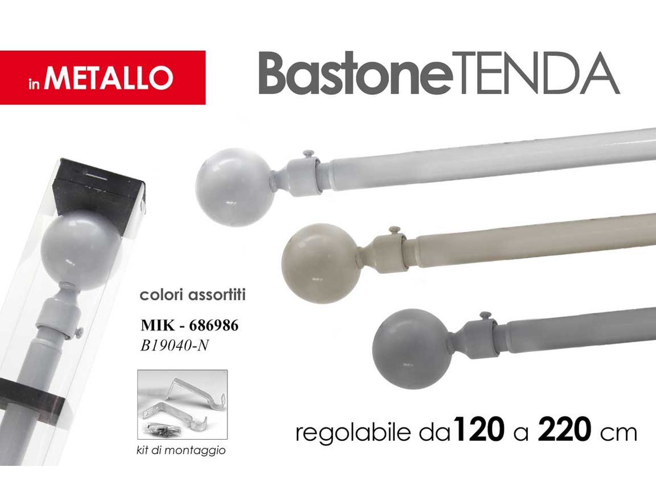 Bastone tenda 120x220cm 686986