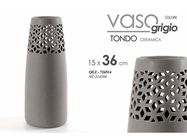 l.qez vaso 15x36cm 726514