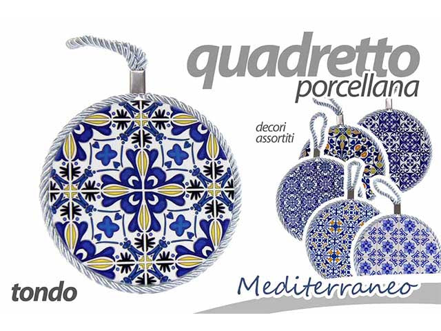 quadretto porcellana d18cm 730696