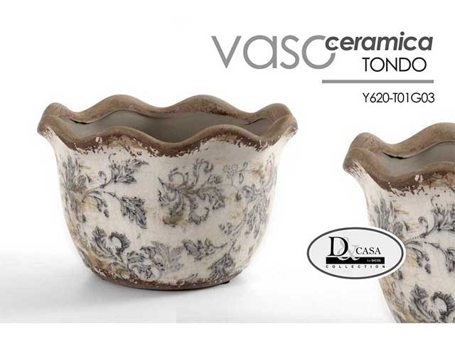Vaso ceramica 18x18x12cm 753572