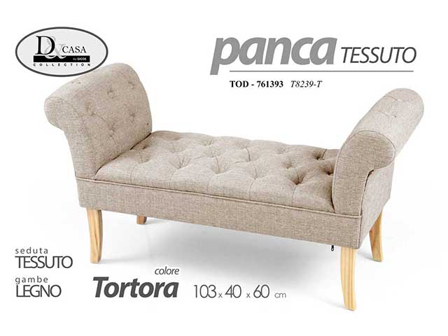 Linea tod panca 103x40x60 tortora 761393