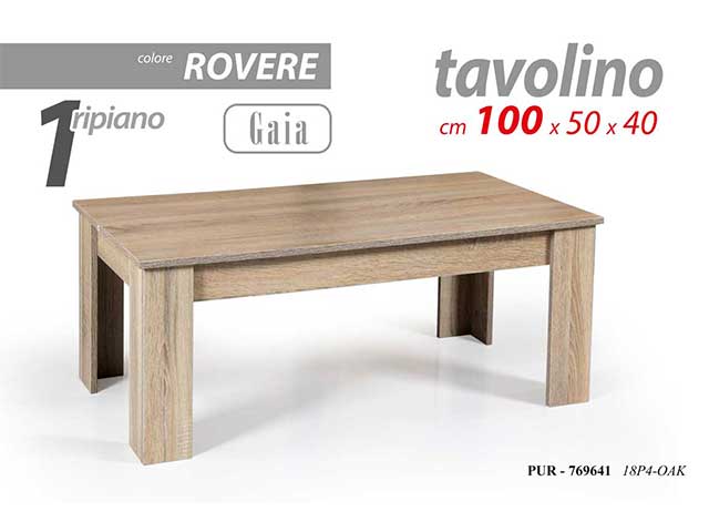 Linea pur tavolino 100x50x40cm rovere 769641