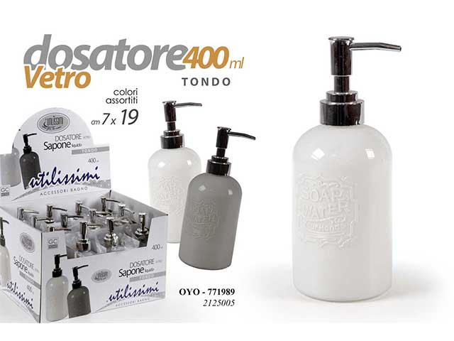 Dosatore per sapone 400ml tondo 771989