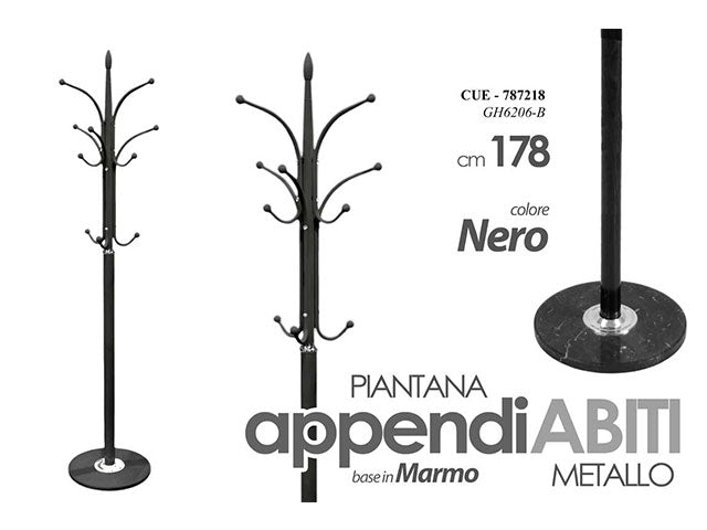 Linea cue appendiabiti 178cm nero 787218
