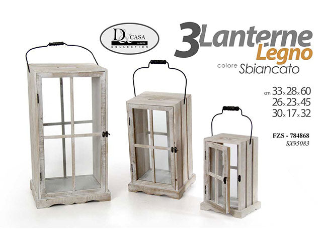 Lanterna 3pz bianca 788468