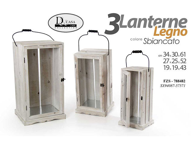 Lanterna 3pz bianca 788482