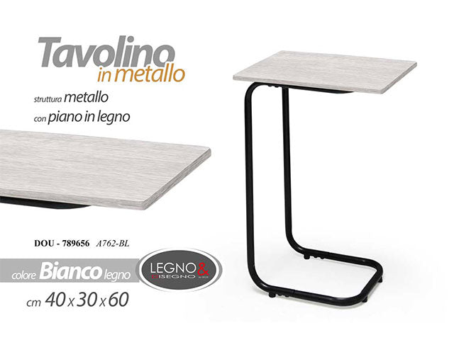 Linea bianca tavolino 40x30x60cm 789656