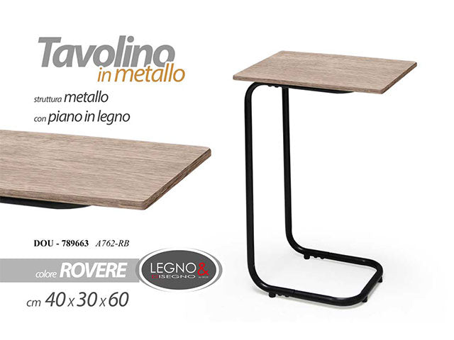 Linea rovere tavolino 40x30x60cm 789663