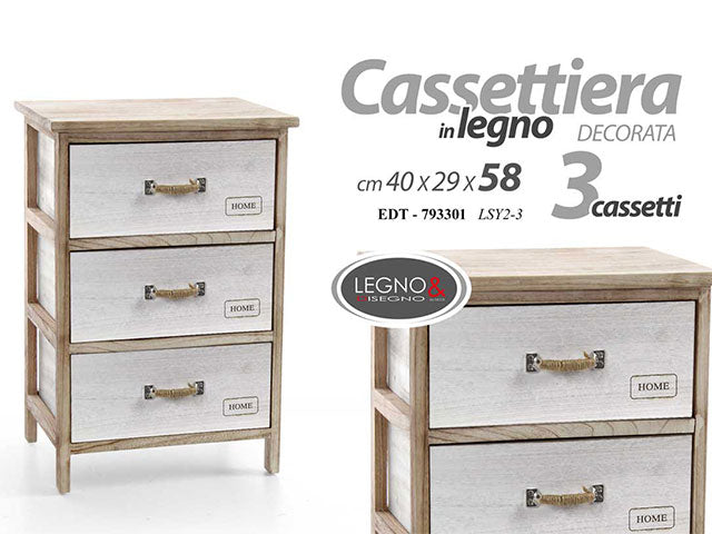 Linea edt cassettiera 3c 40x29x58cm 793301