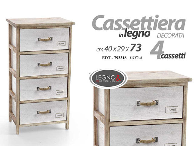 Linea edt cassettiera 4c 40x29x73cm 793318