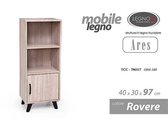 L.ares rovere mobile 40x30x97cm 796517