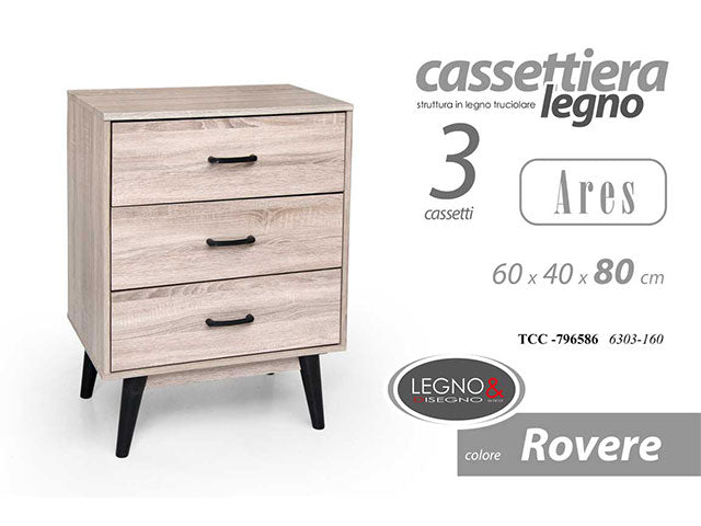 Linea ares rovere cass.3c 60x40x80cm 796586