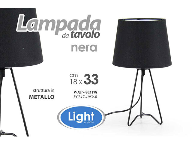 Linea wxp lume 18x18x33cm nera 803178