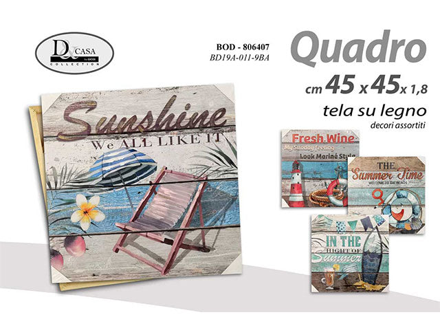 Quadro 45x45x1,8cm 806407