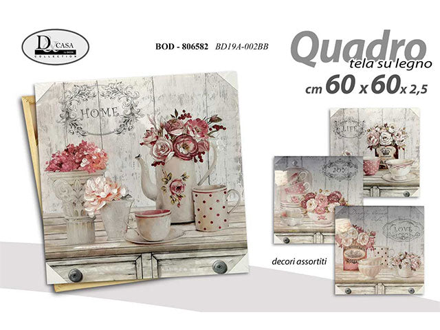 Quadro 60x60x2,5cm 806582