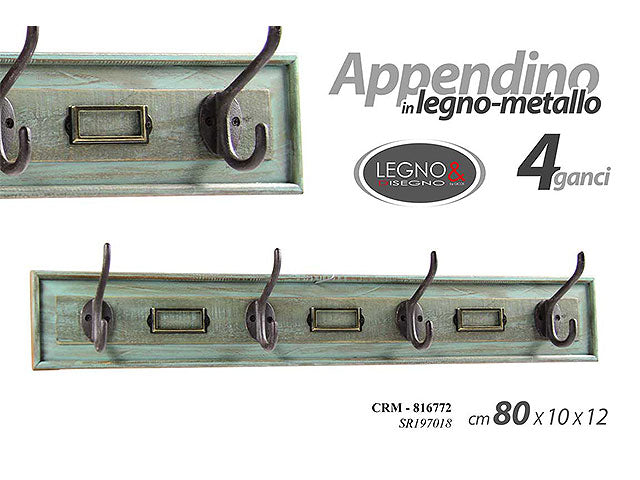 Linea crm appendiabiti 4p 80x10x12 816772