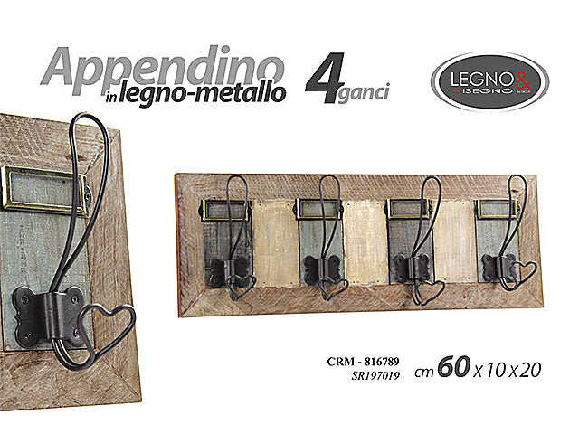 Linea crm appendiabiti 4p 60x10x21816789