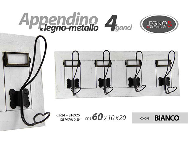 Linea crm appendiabiti 4p 60x10x20 816925