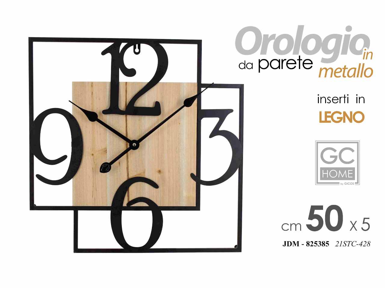 Orologio 50x5x50cm 825385